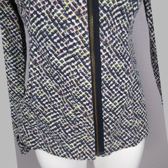 CAbi Cliffside Asymmetric Zip Moto Jacket #5099 S - Picture 9 of 15